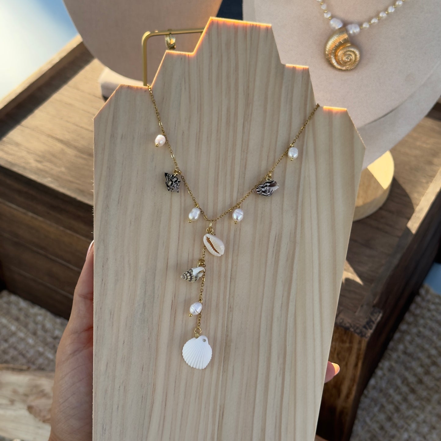 Mini-shell Drop Necklace